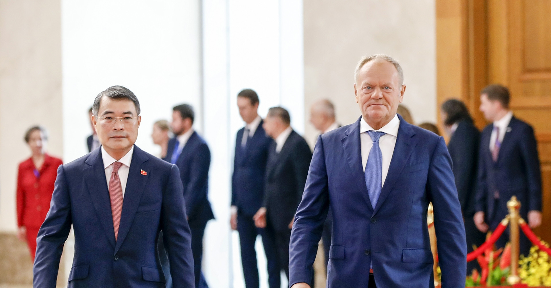Vietnamese PM welcomes Poland's Donald Tusk on official visit to Hanoi