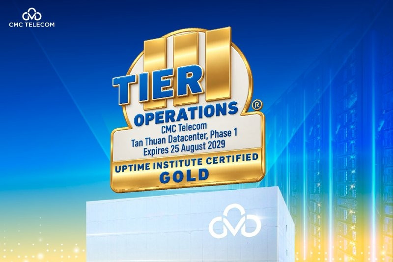 Vietnam's CMC Tan Thuan Data Center earns Uptime TCOS Tier III Gold