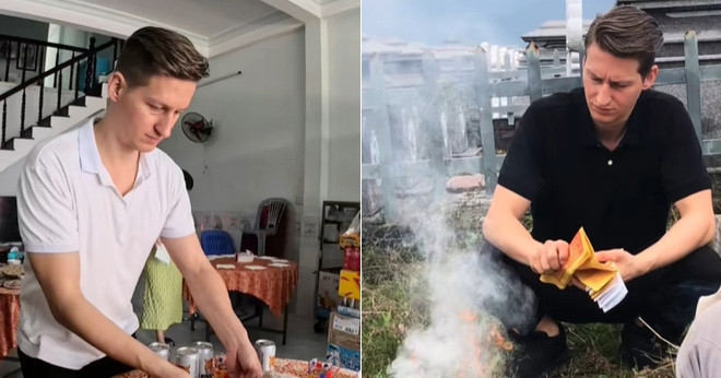 German son-in-law masters Vietnamese Tet traditions