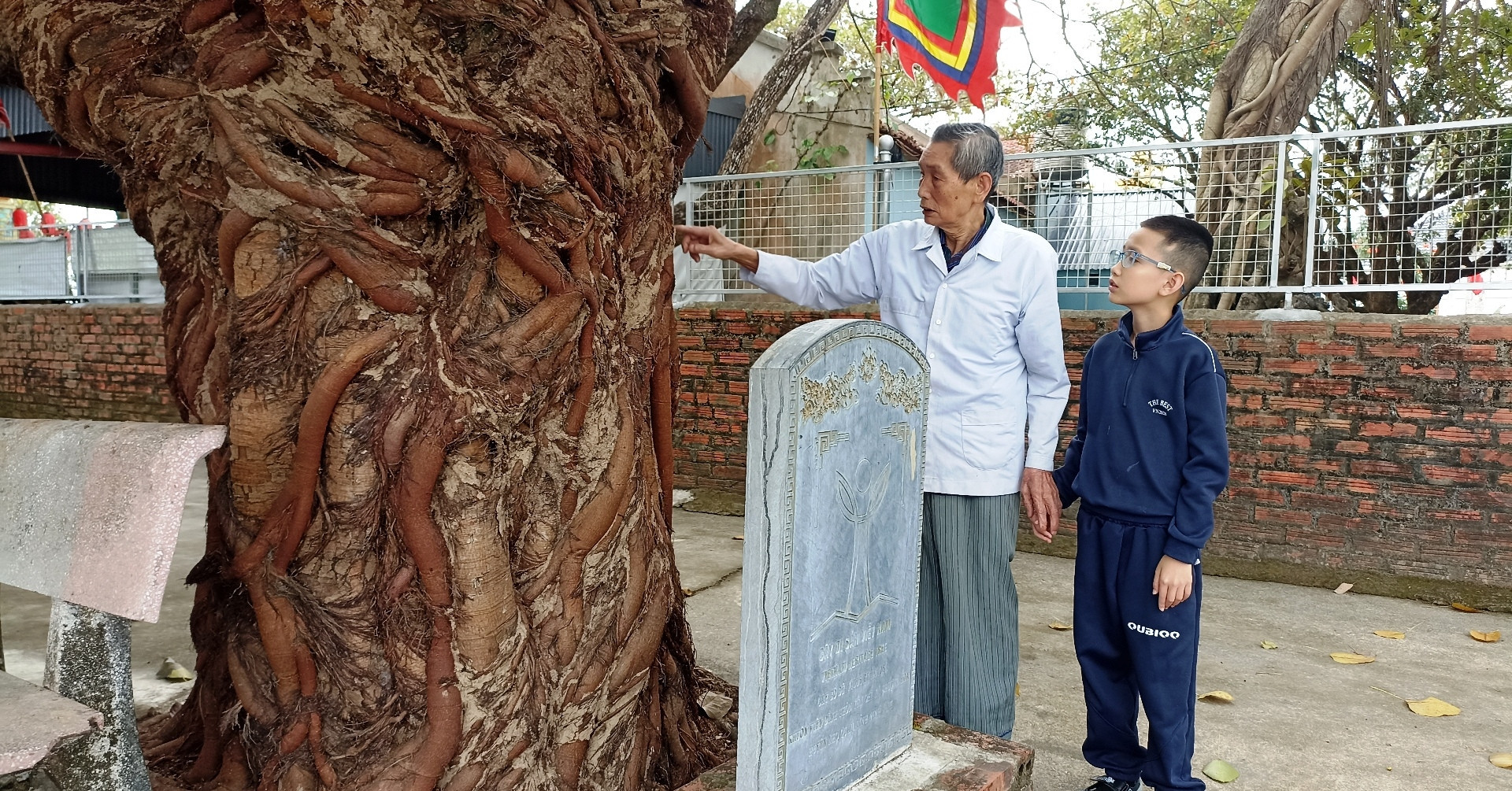 A whole village guards four living treasures at ancient communal house