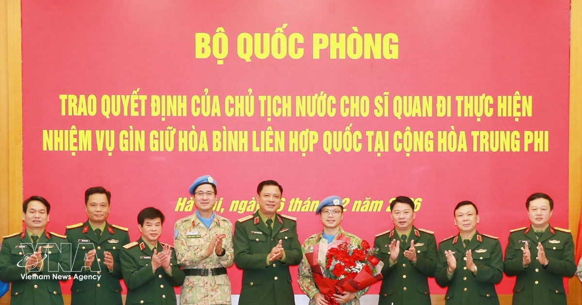 Decision handed to officer serving on UN mission in Central African Republic