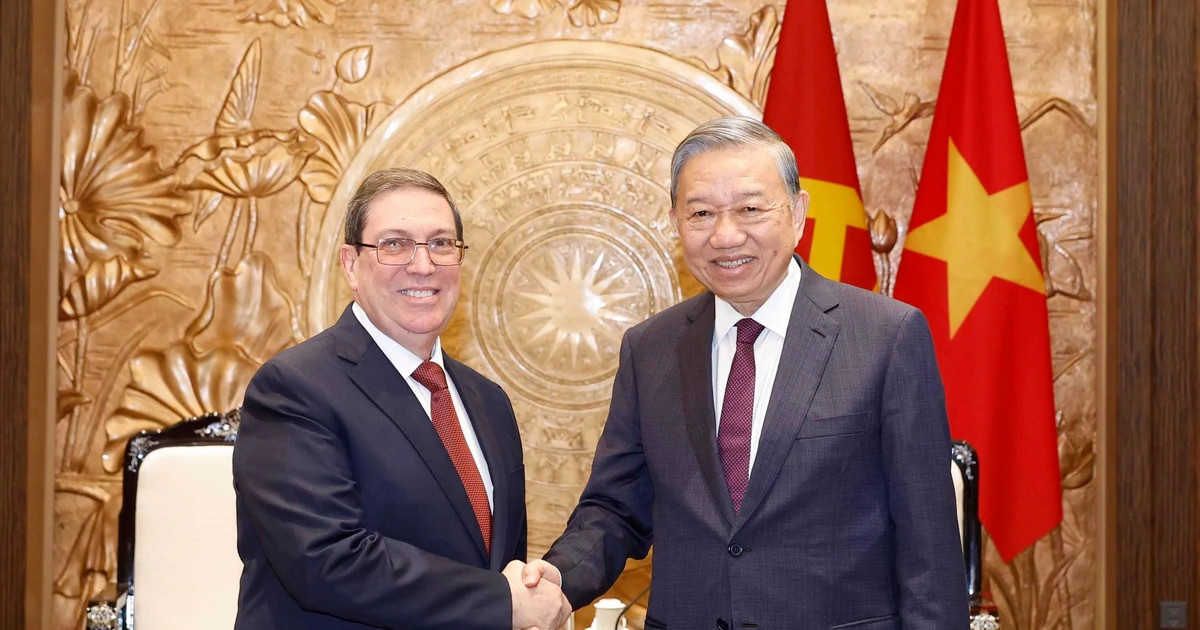 Top leader receives special envoy of Cuban Party and State
