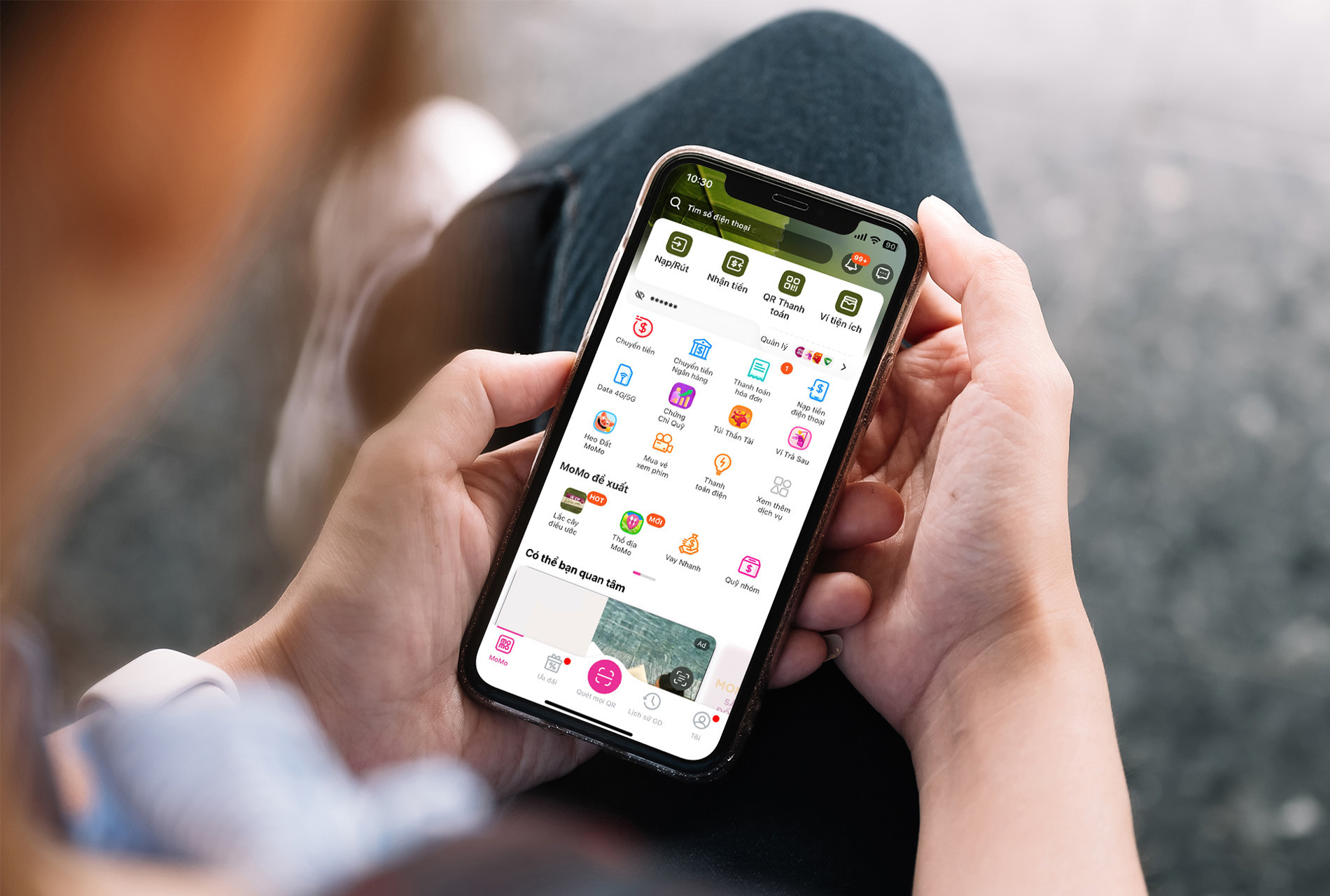 momo áp dụng sinh trắc học .jpg