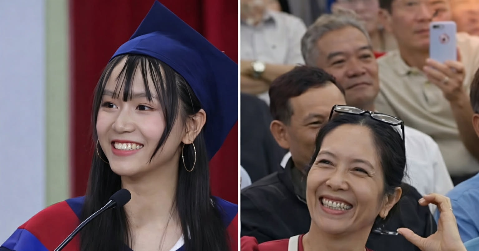 Mother and daughter both graduate in electrical engineering, daughter tops class