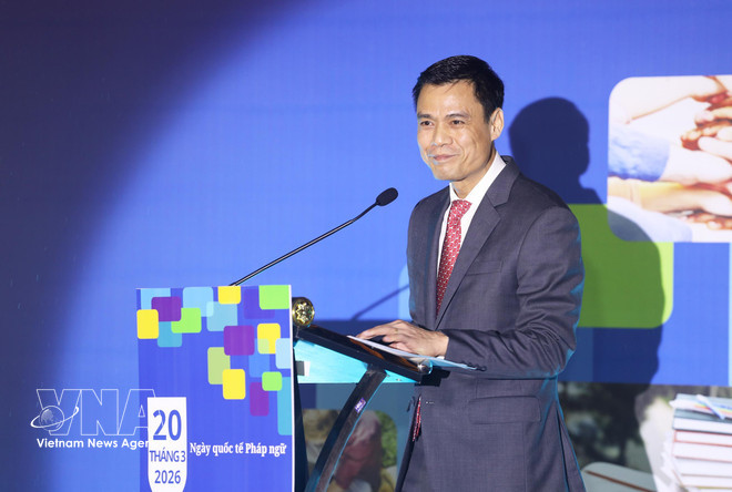 Deputy Minister of Foreign Affairs Dang Hoang Giang speaks at the event. (Photo: VNA)