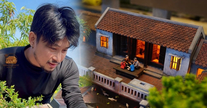 Young artisan recreates northern Vietnamese ancestral homes in miniature