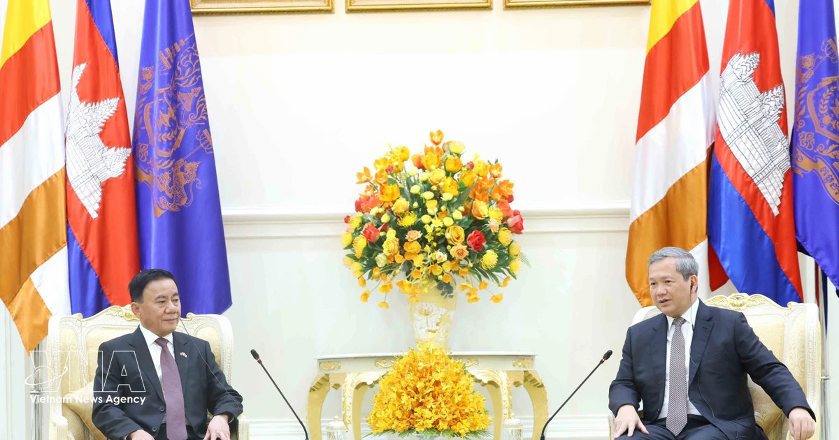 Senior Party official meets Cambodian PM Hun Manet in Phnom Penh