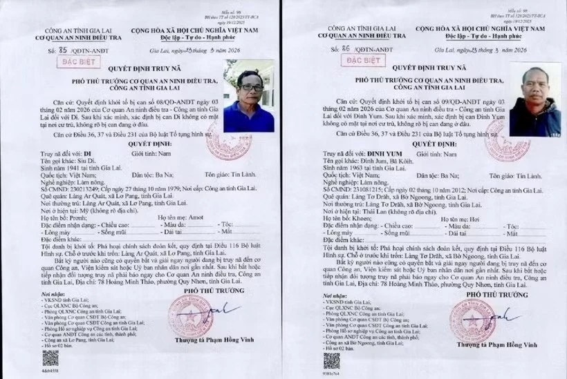 Two wanted for abusing religious cover to undermine national unity policy
