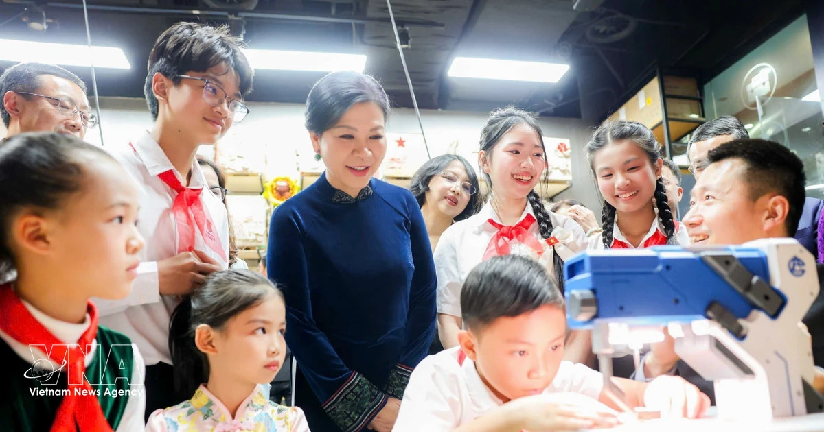Spouse of top Vietnamese leader visits Soong Ching Ling youth centre in Beijing