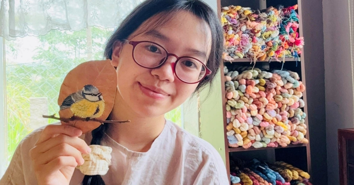 From fallen jackfruit leaves to hand-embroidered art