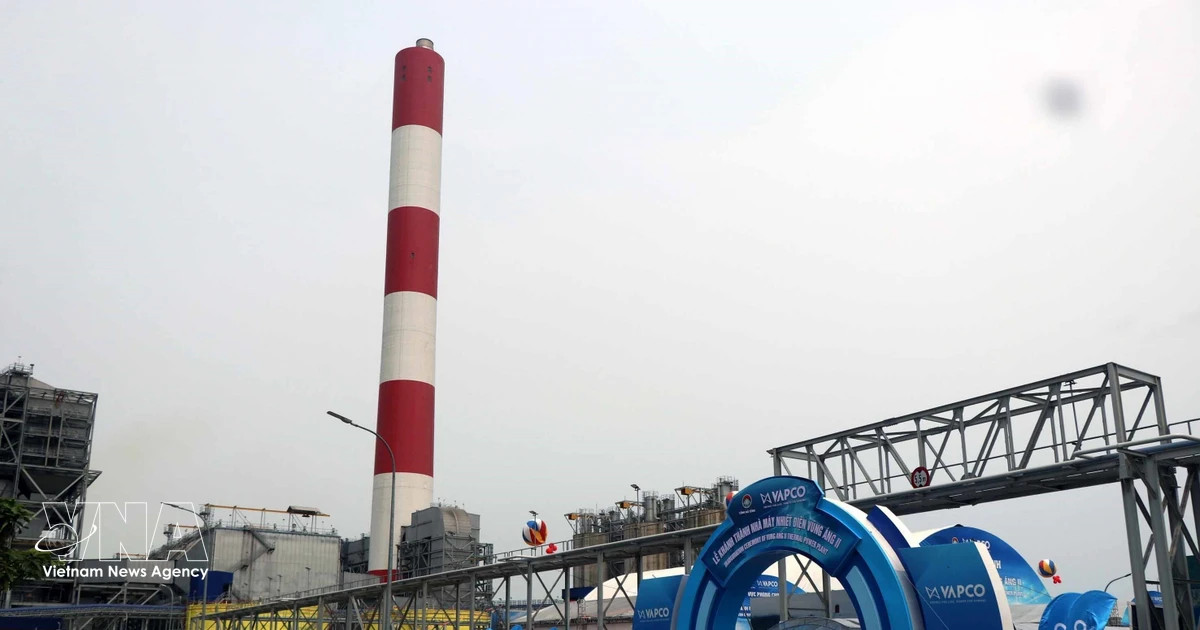 Vung Ang II thermal power plant inaugurated in Ha Tinh