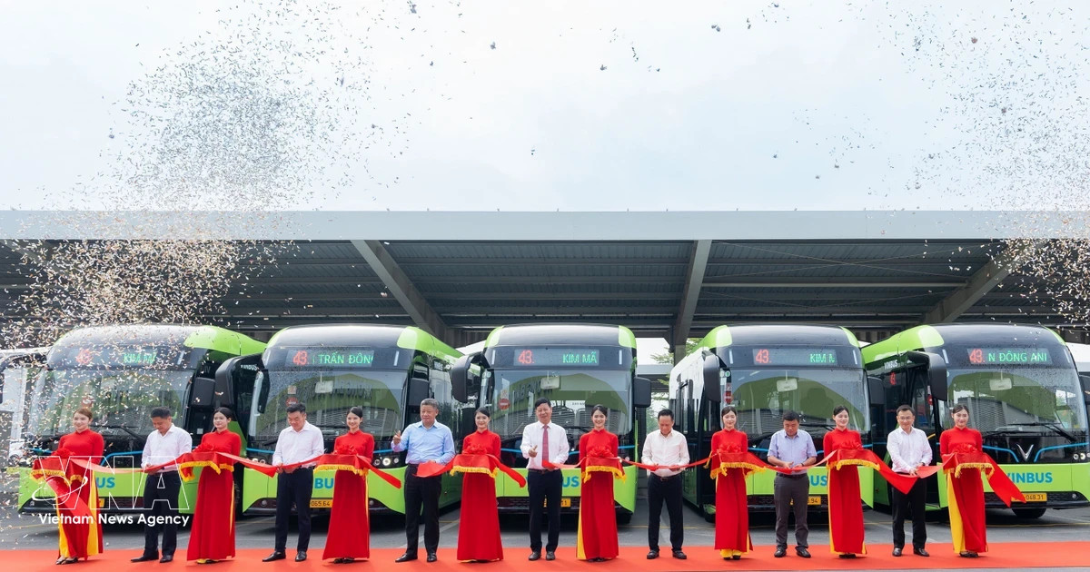 Hanoi accelerates shift to green buses, targets 100% by 2030