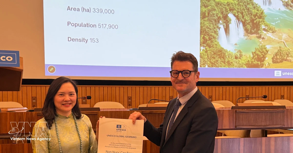 UNESCO reaffirms Non Nuoc Cao Bang as global geopark