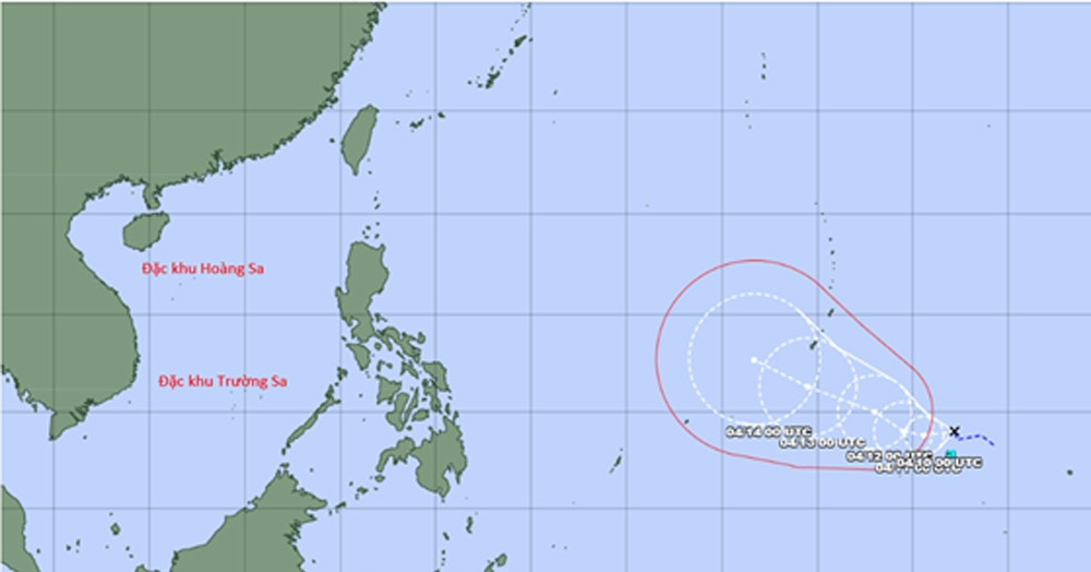 Low-pressure system strengthens, tracks away from Vietnam