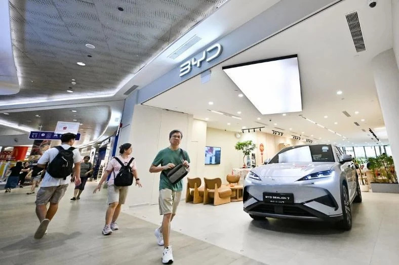 Electric vehicles make up nearly 60% of new car registrations in Singapore