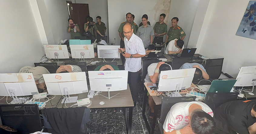 Ho Chi Minh City police raid suspected online scam hubs run by foreigners