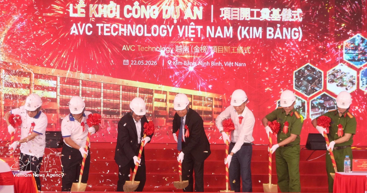 Work starts on 600-million-USD electronic components plant in Ninh Binh