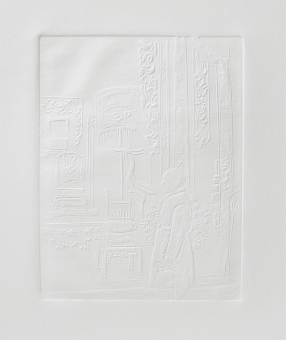 Lê Giang, “Nước xanh non biếc 2 (Deau Et de verdure 2)” (2019), bộ 17 tác phẩm dập nổi, 28,5 x 39 cm..png