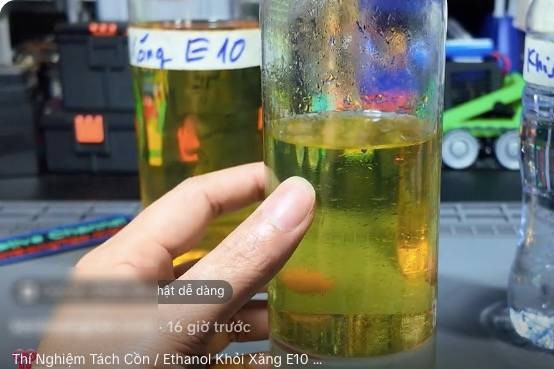 Separating alcohol from E10 petrol: a risky trend on social media