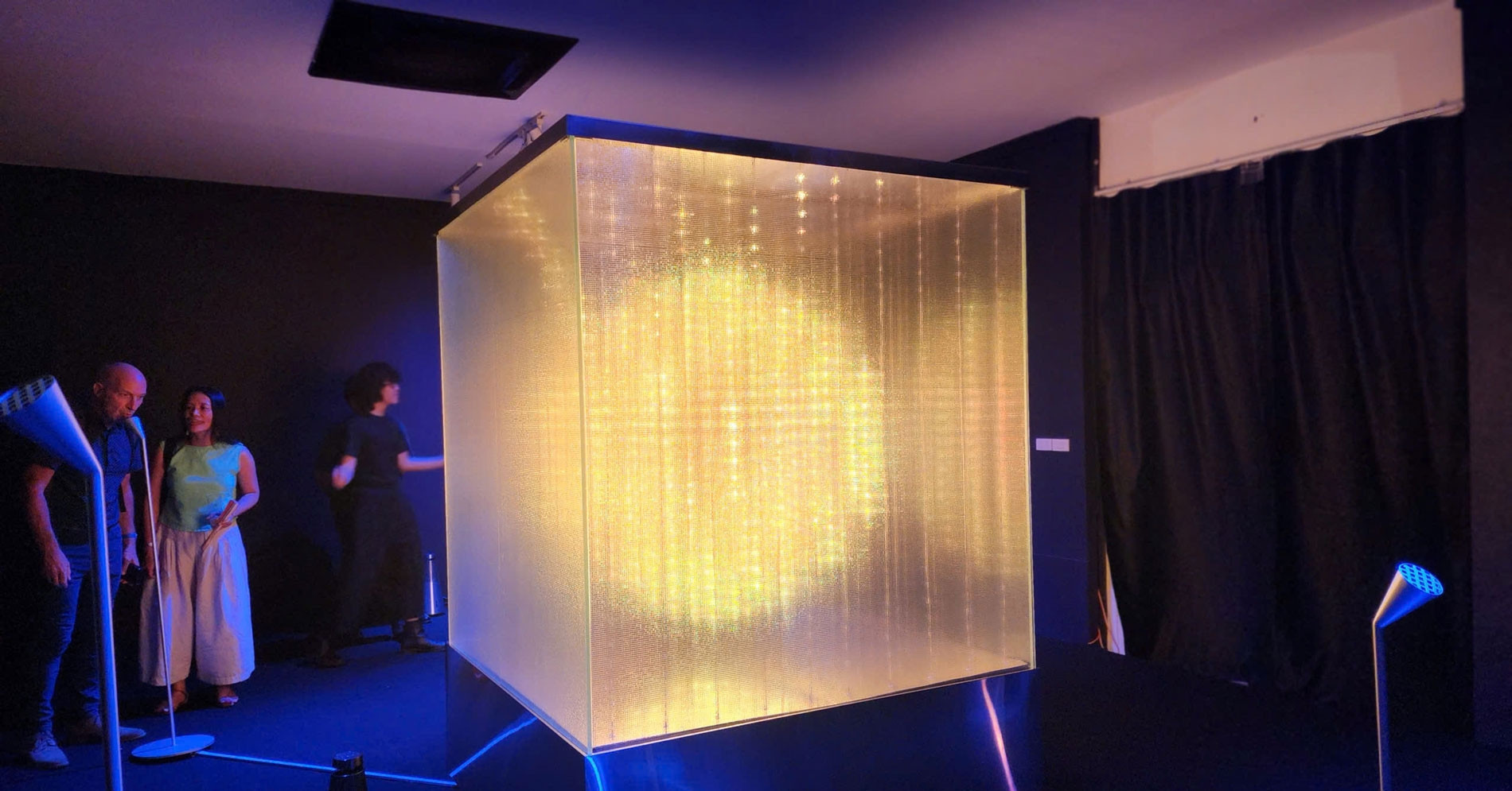 EU-backed art exhibition in Hanoi transforms breath into energy and light