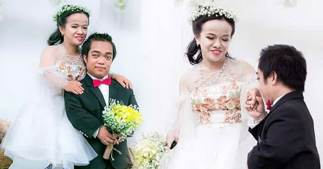 After years of struggle, tiny couple finds happiness in each other