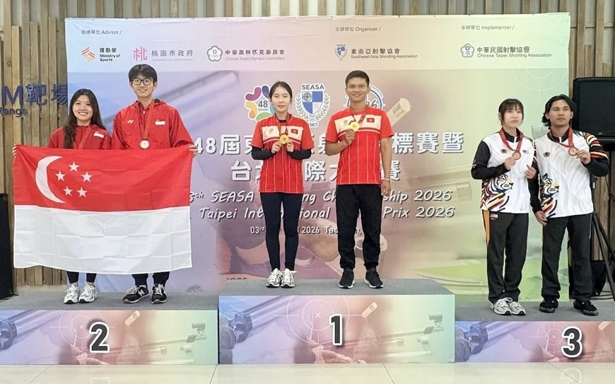 Vietnam wins sixth gold at Southeast Asian shooting championships