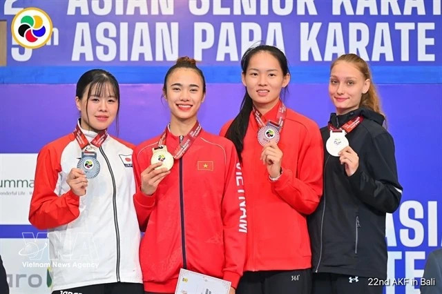 Vietnam wins gold at Asian karate tournament