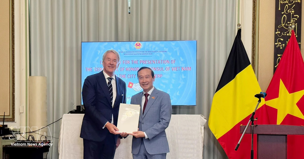 Belgian businessman appointed Vietnam’s Honorary Consul in Antwerp