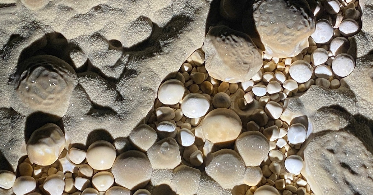 Hundreds of colorful cave pearls discovered deep inside Phong Nha caves