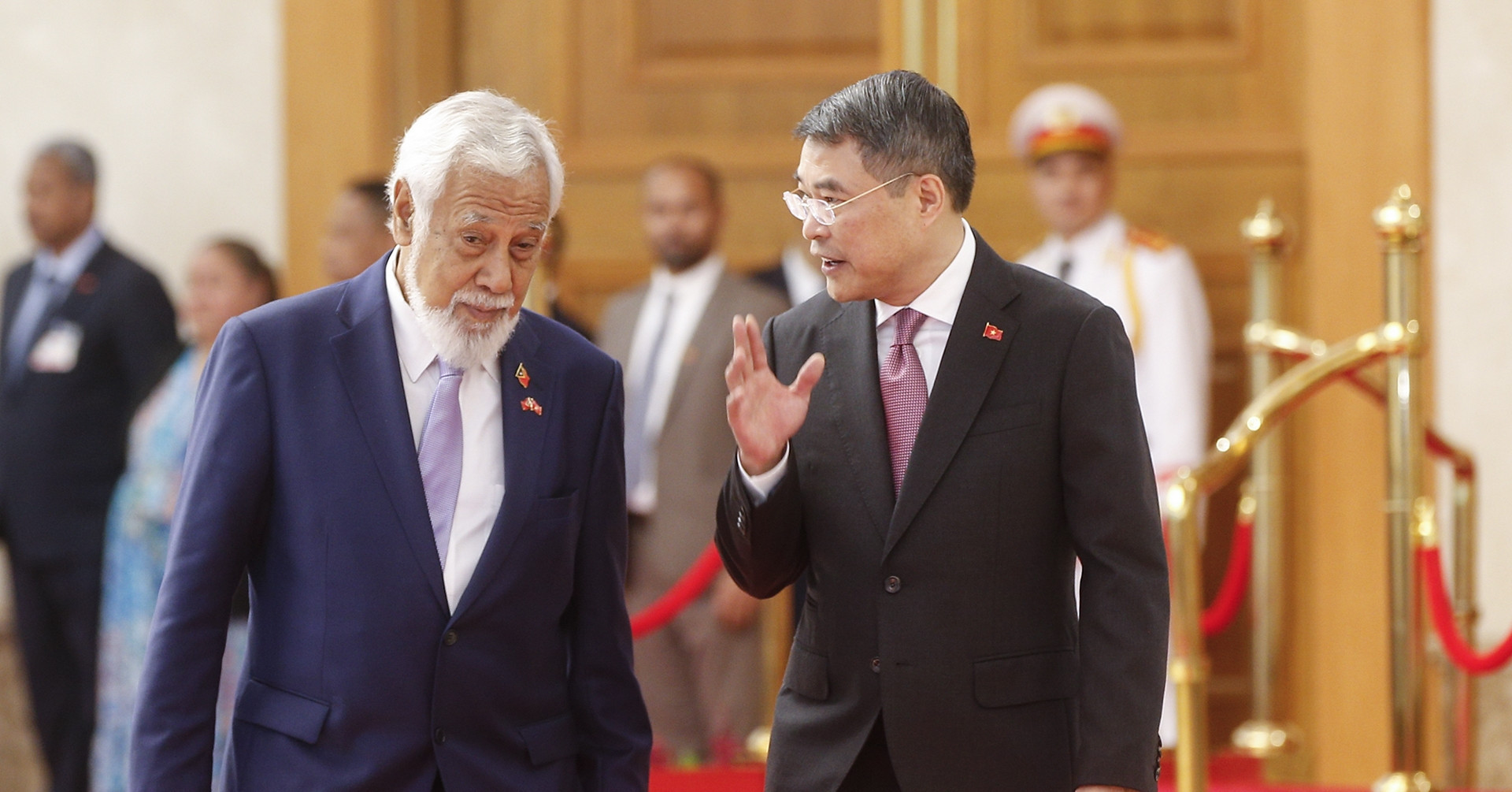 Prime Minister Le Minh Hung welcomes Timor-Leste counterpart in Hanoi