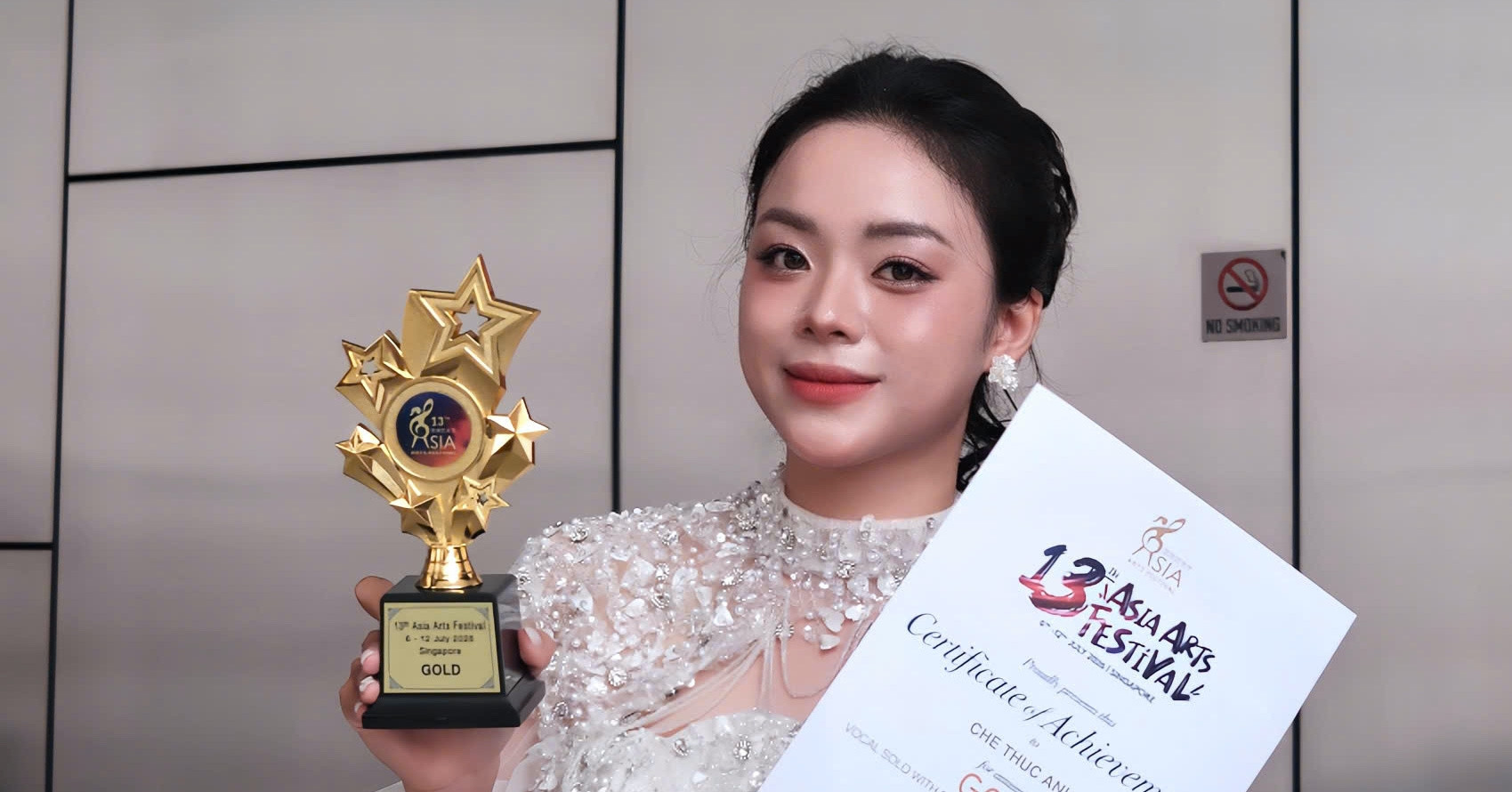 Young Vietnamese soprano wins Gold Cup at Asia Art Festival