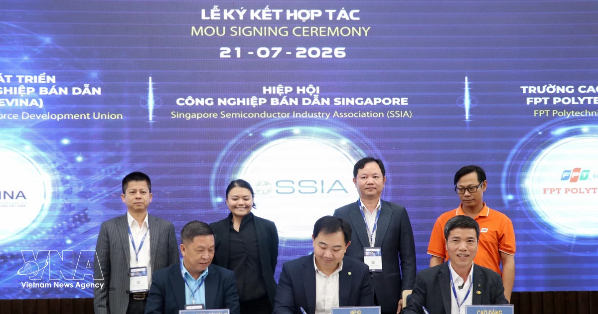 Vietnam, Singapore step up cooperation in semiconductor industry development