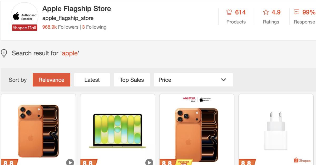 Apple tops Vietnam’s e-commerce brands with over $154 million in H1 2026