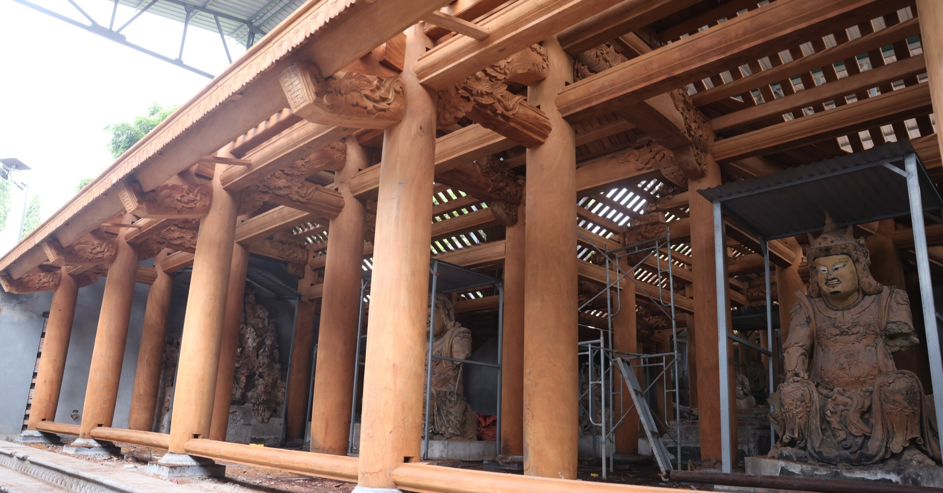 800-year-old temple rises again after devastating fire