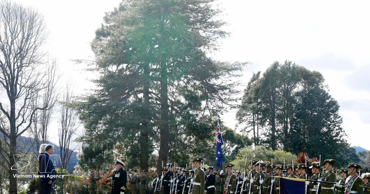 Australian Governor-General hosts welcome ceremony for top Vietnamese leader