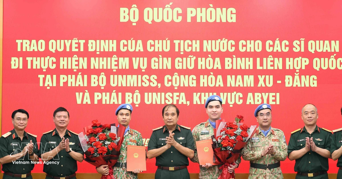 More Vietnamese officers join UN peacekeeping missions in South Sudan, Abyei