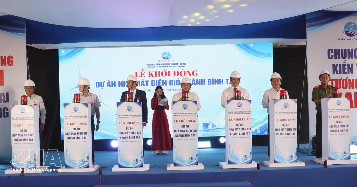Ca Mau launches 96 million USD wind power project