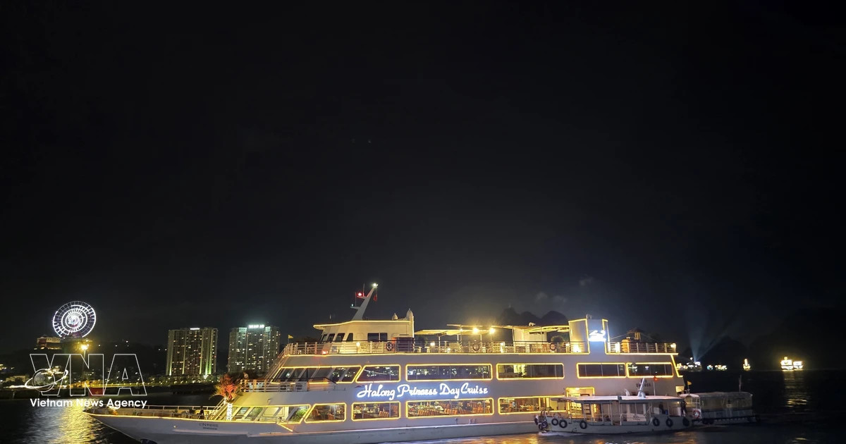 Ha Long Bay dazzles in spectacular night show