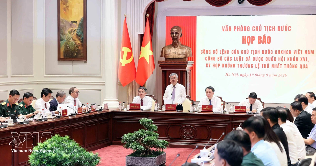 President’s orders promulgating 15 newly-adopted laws announced
