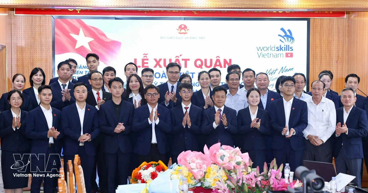 Vietnamese delegation departs for 48th Worldskills Competition in China