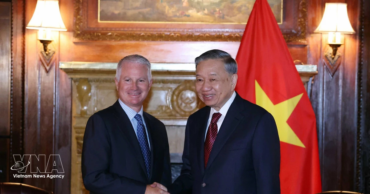 Top Vietnamese leader meets representatives of major US groups in New York