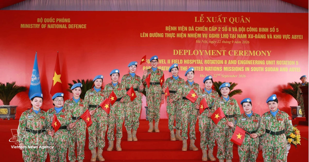 Vietnam deploys field hospital, engineering unit for UN peacekeeping