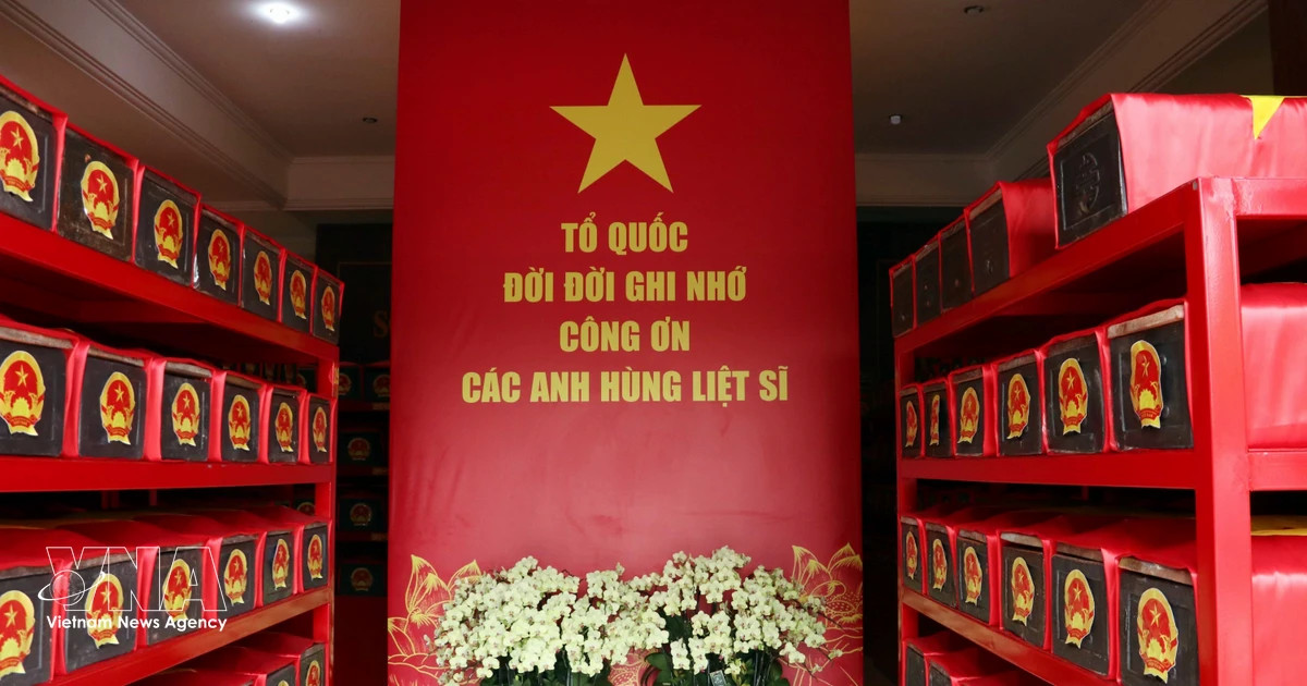 500-day campaign: 664 sets of war martyrs’ remains founded at Le Thi Rieng Park