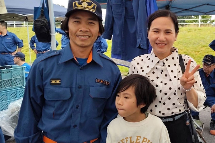 Vietnamese engineer joins volunteer firefighting team in Japan