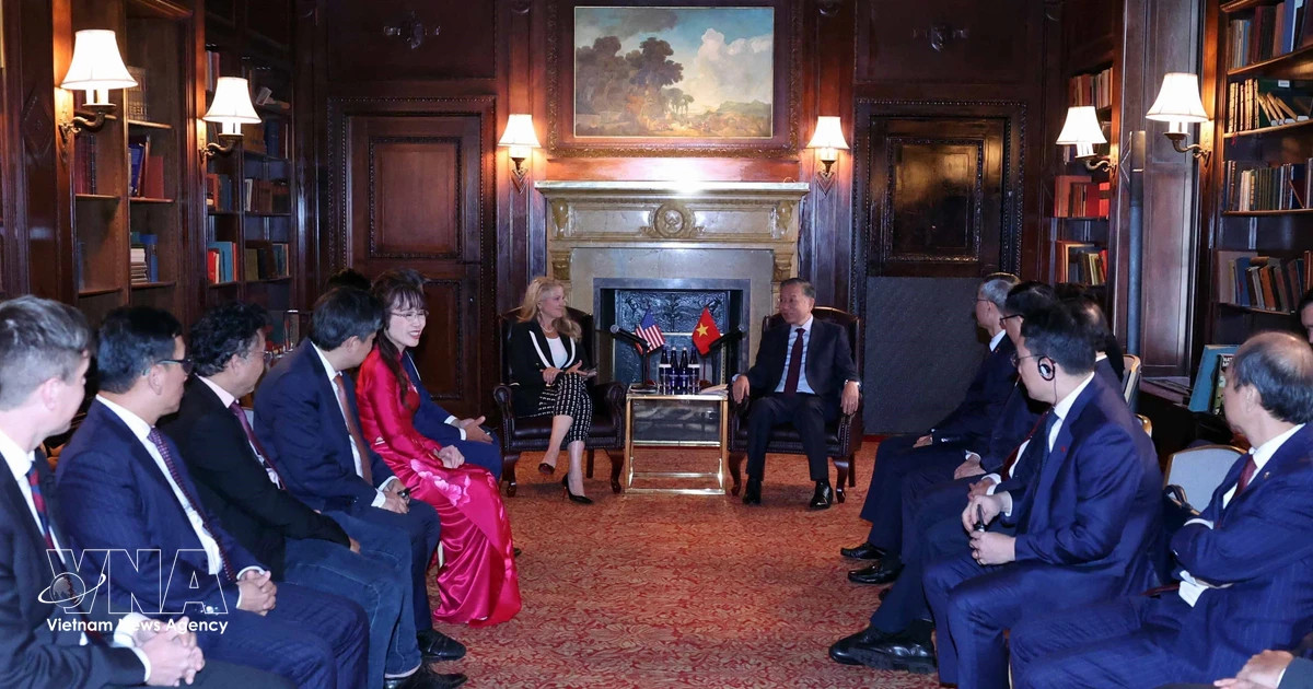 General Secretary and President To Lam receives leaders of major US corporations