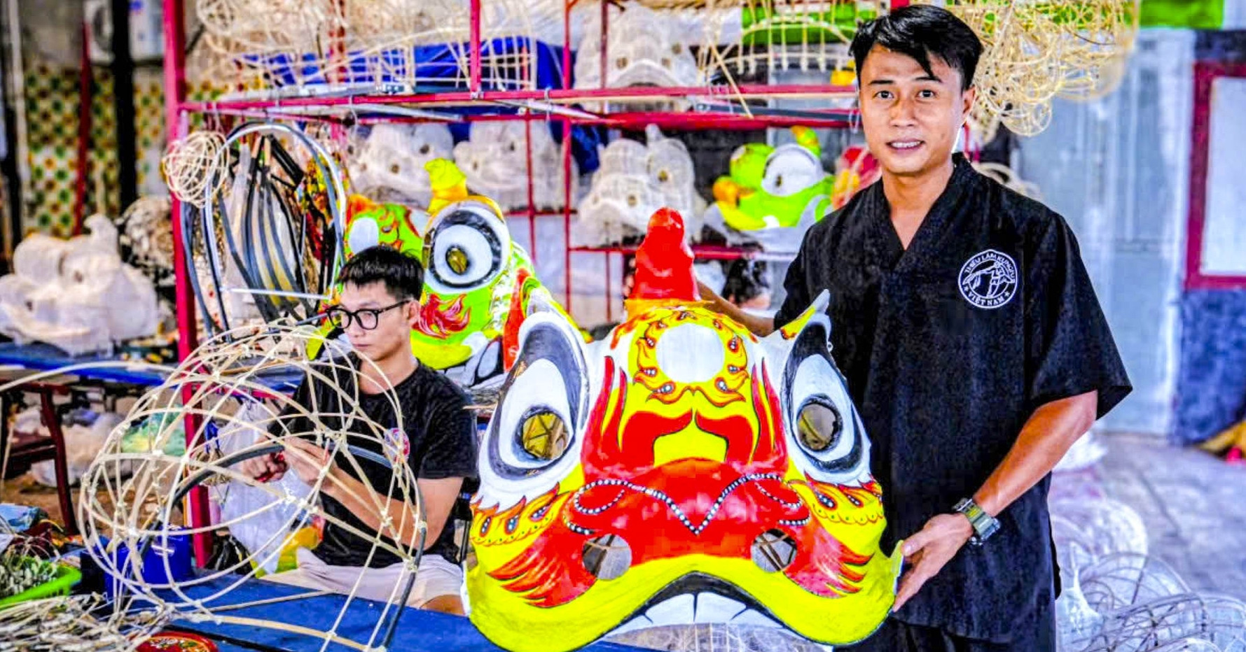 The Vietnamese artisans giving festival lion heads their character