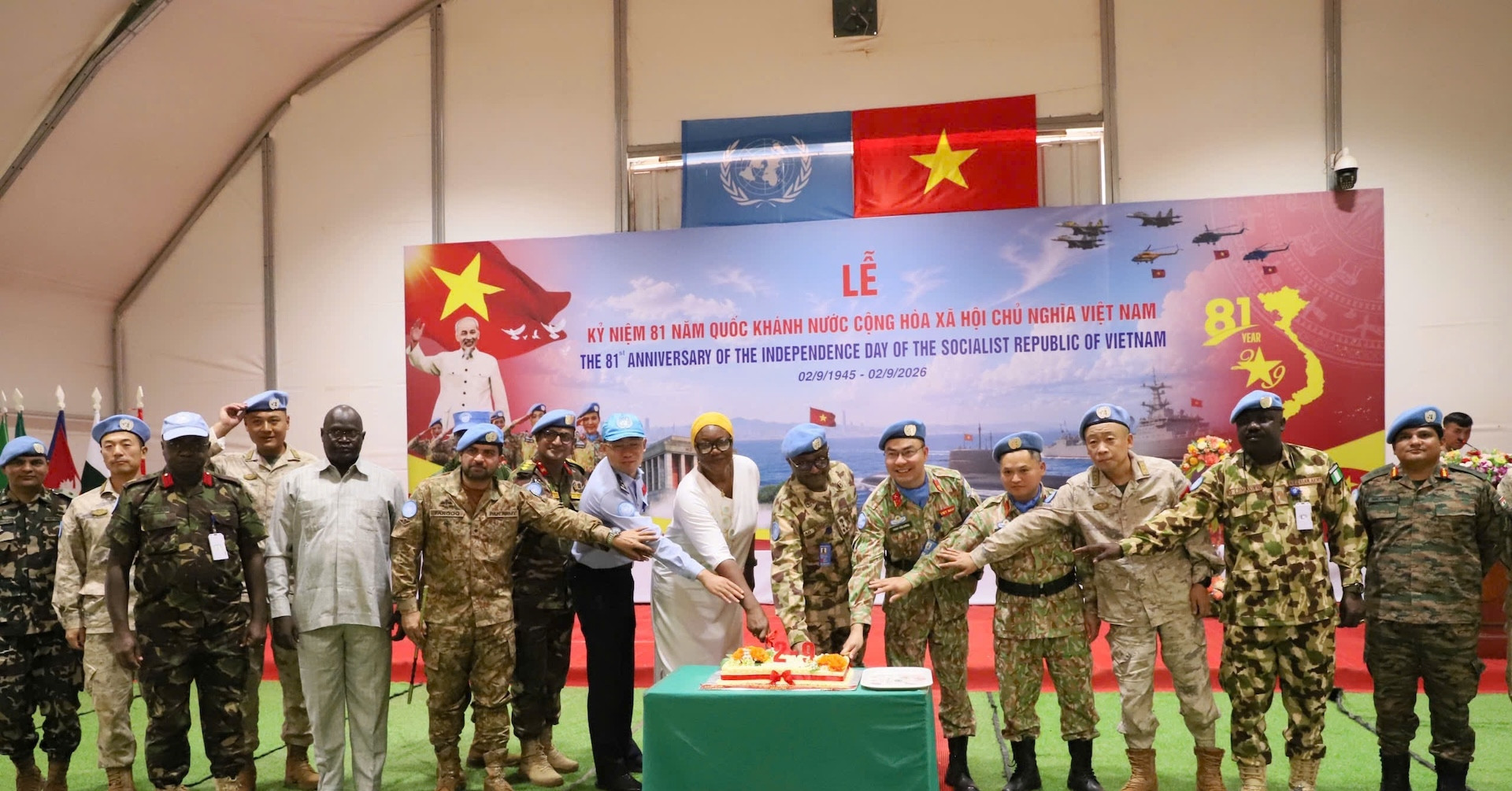 Vietnamese peacekeepers celebrate National Day in Africa