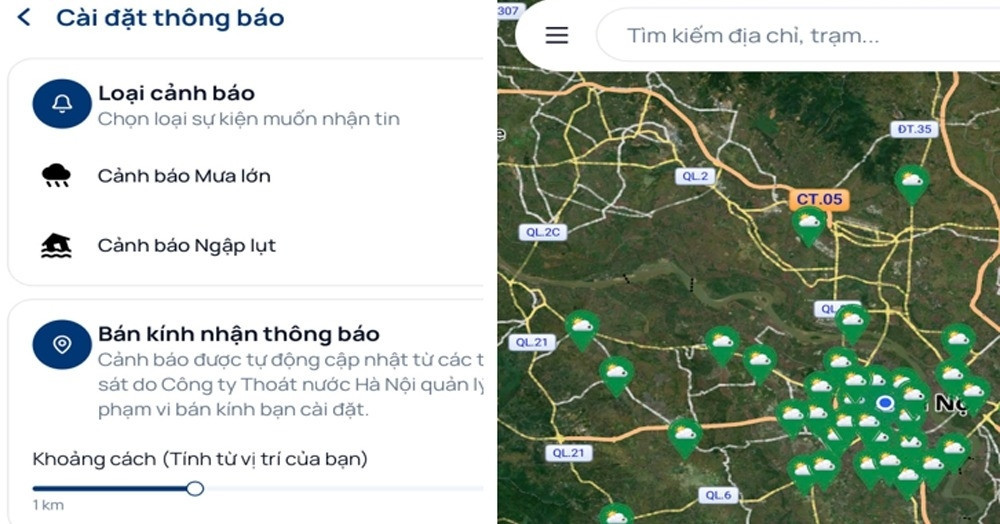 Hanoi adds real-time rain and flooding updates to iHanoi for safer travel