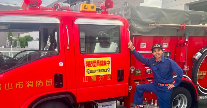 Vietnamese engineer joins volunteer fire brigade in Japan
